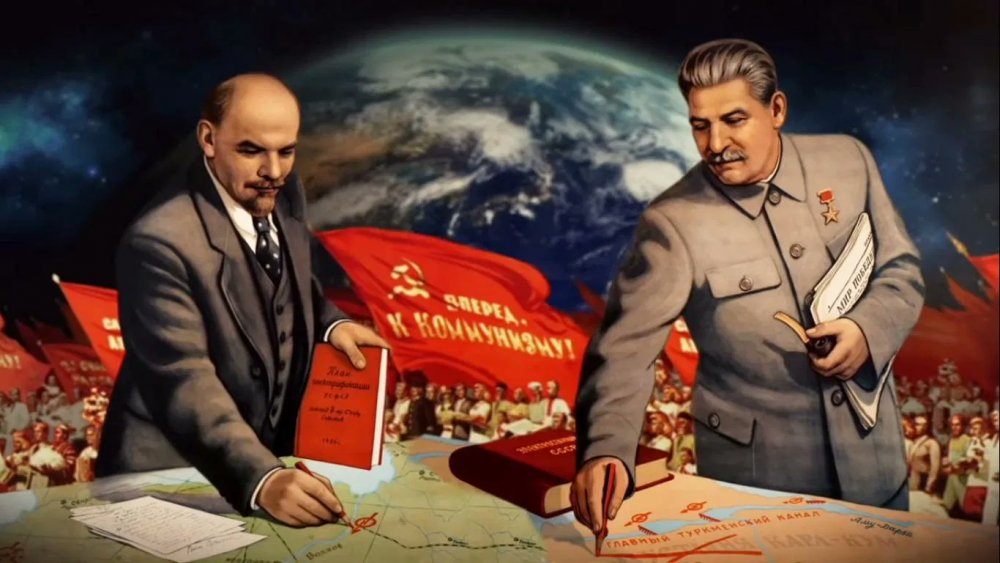СССР Сталин и Ленин