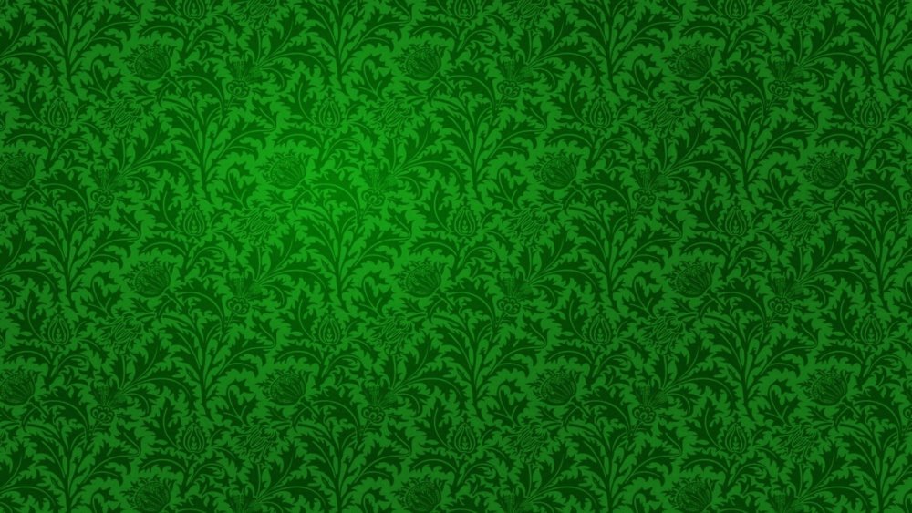Зеленые фоны с узорами
