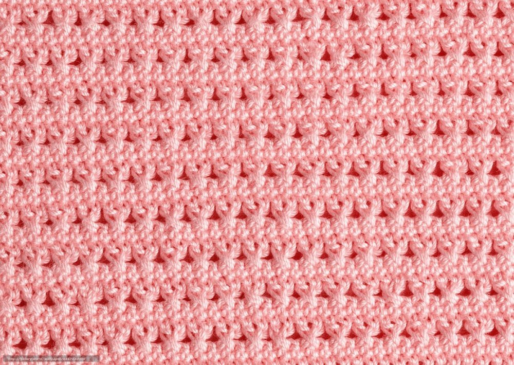 Вязаное розовое полотно