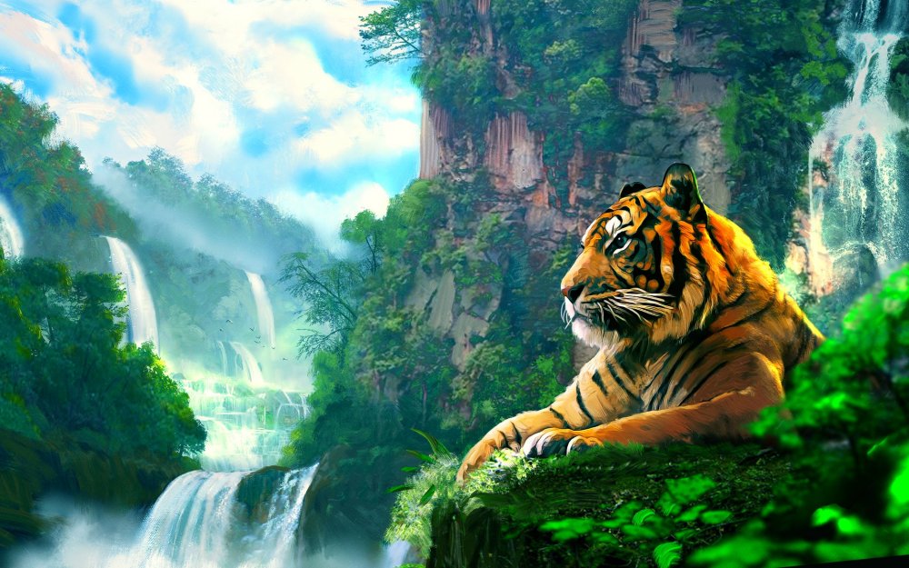 Красивый тигр