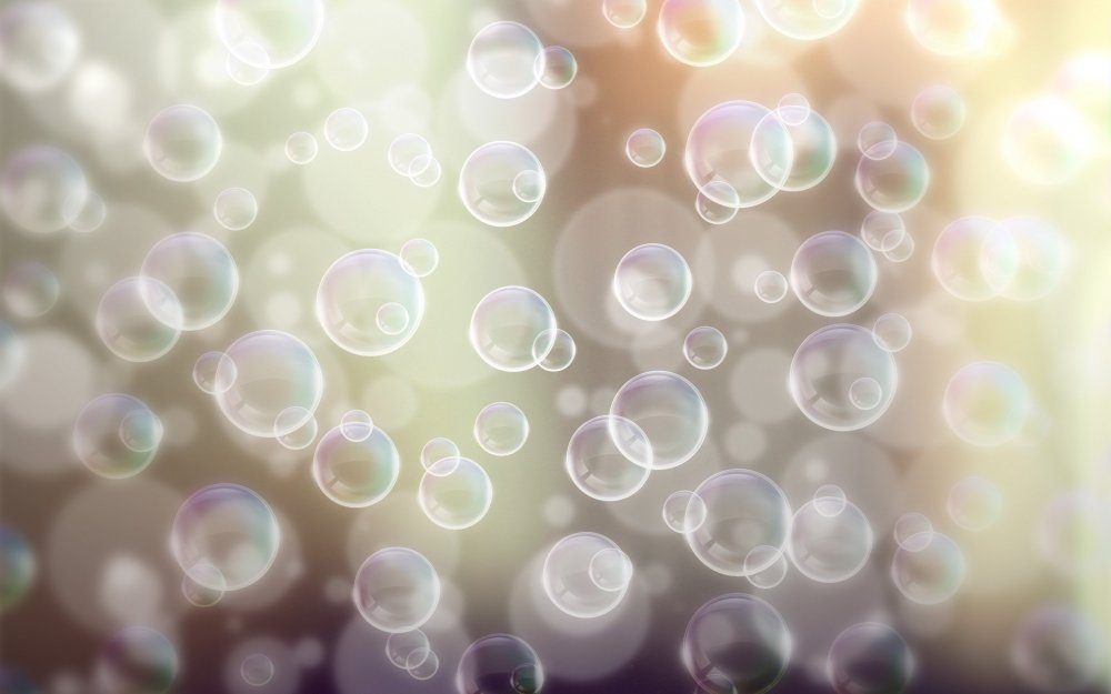 Фон мыльные пузыри