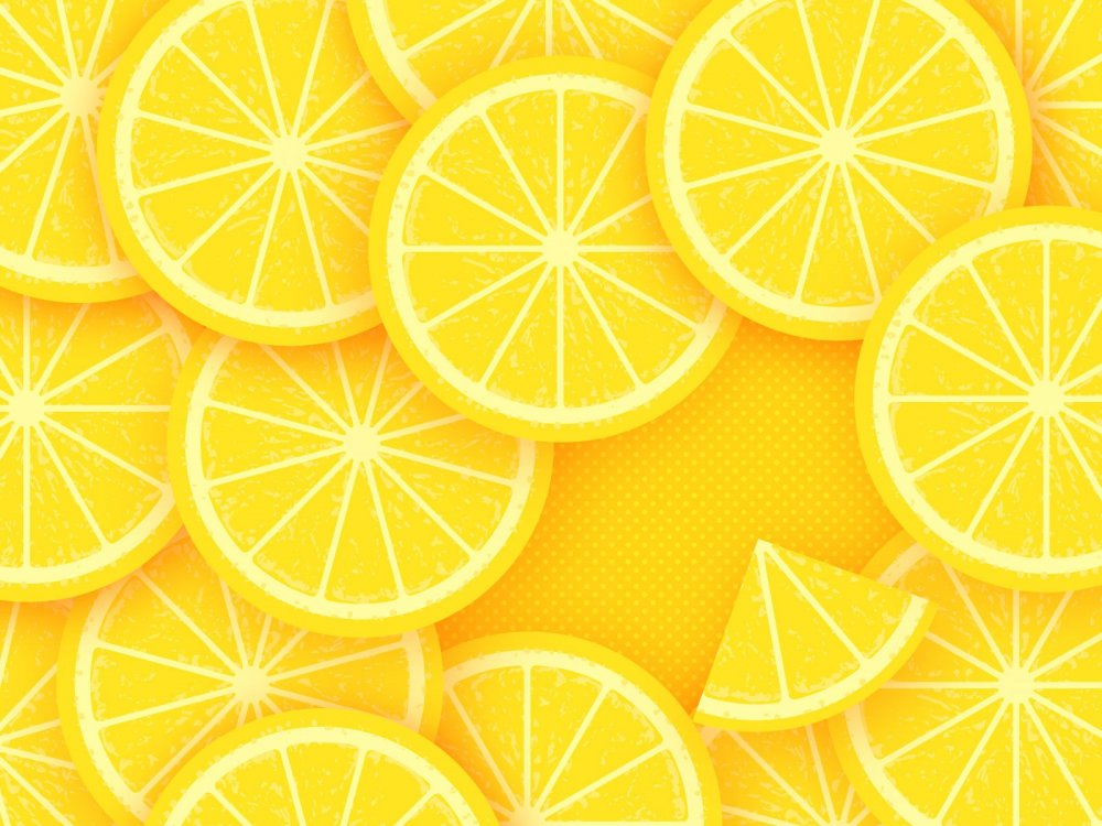Лимонный фон