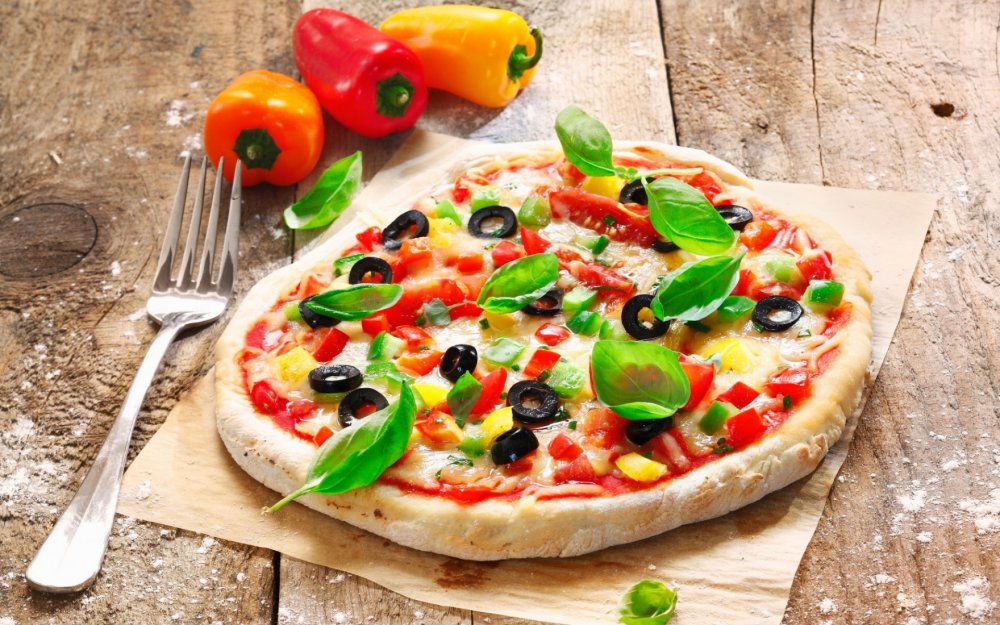 Красивая итальянская пицца