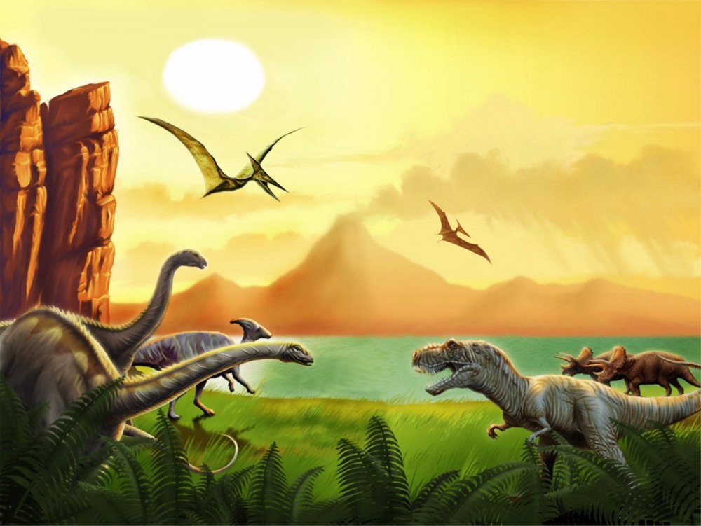 Яйца динозавров мезозойской эры