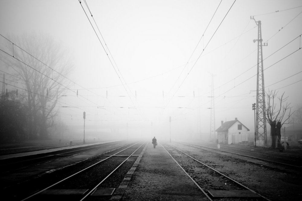 Железная дорога туман
