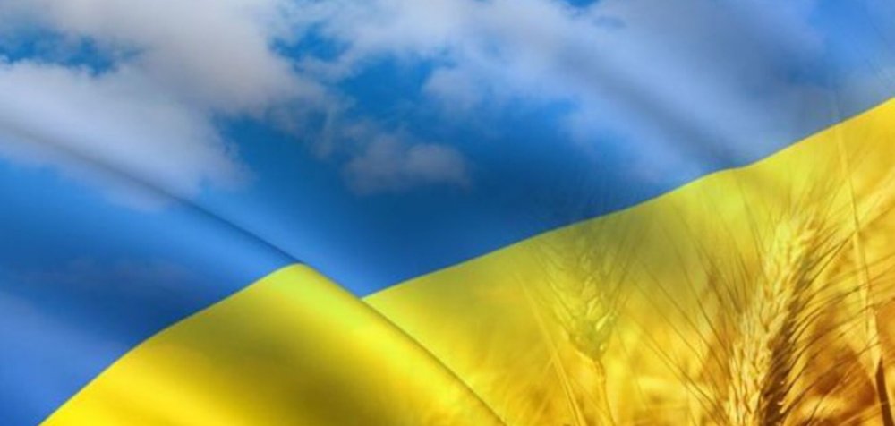 Флаг Украины развивающийся