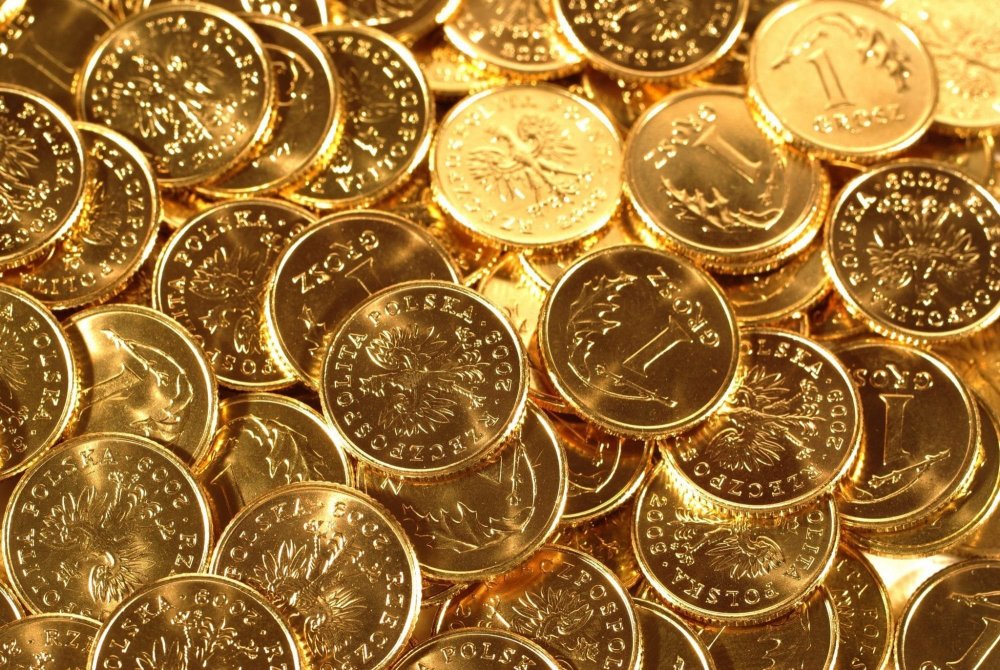 Много золотых монет