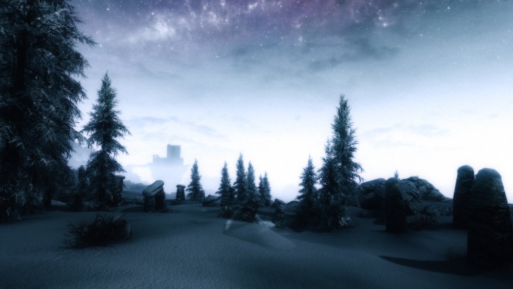 Ночные пейзажи Скайрима