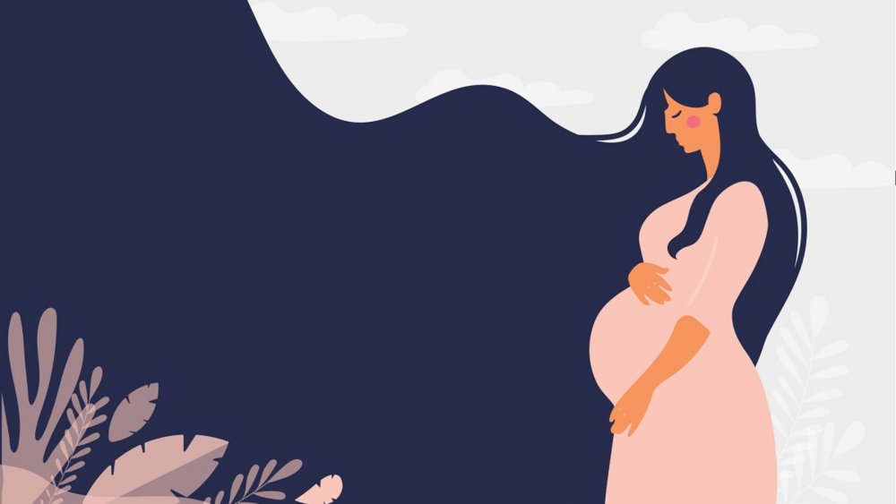 Беременная женщина баннер