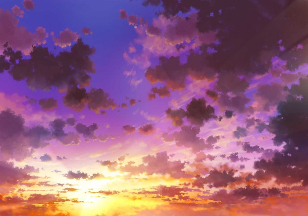 Небо из аниме