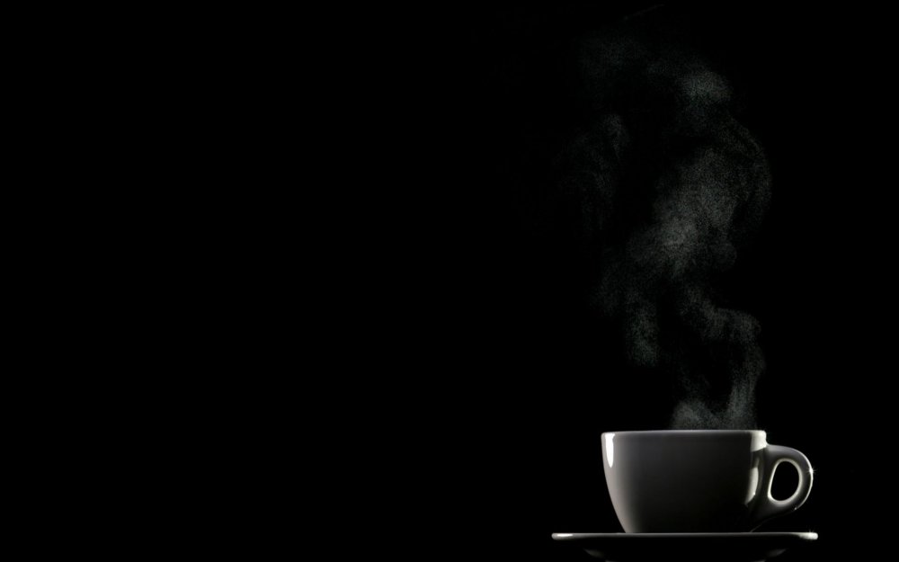 Чай кофе на черном фоне