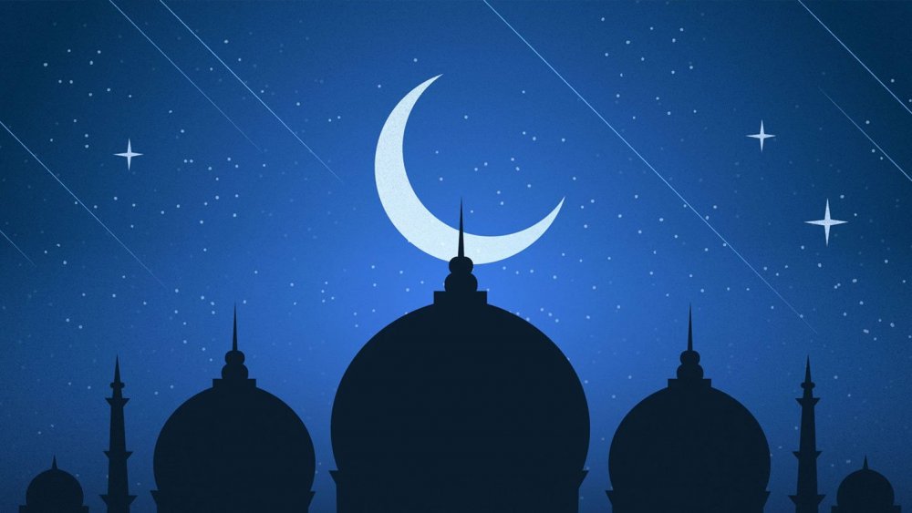 Мечеть на фоне Луны