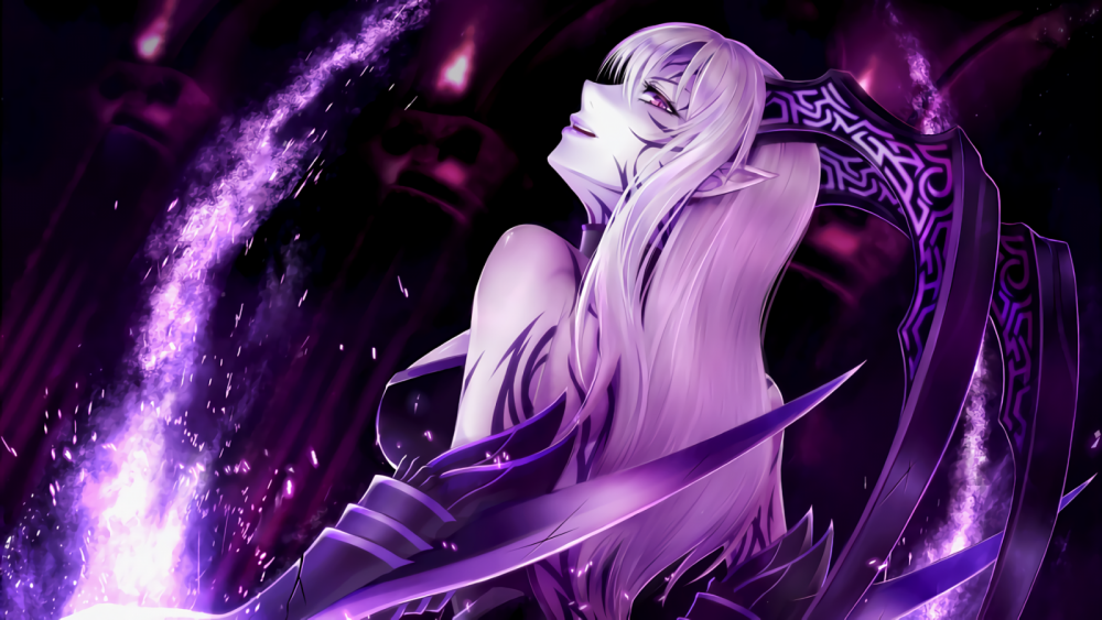 Фиолетовый демон аниме