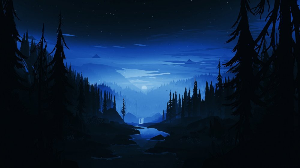 Ночной пейзаж арт
