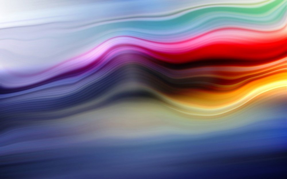 Разноцветные волны абстракция