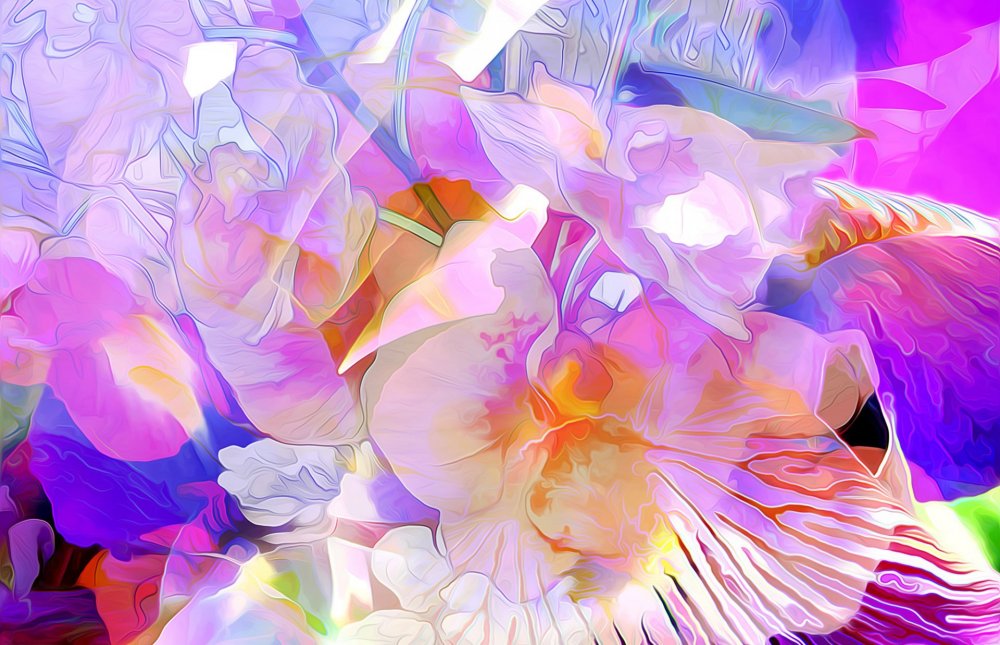 Современная Абстрактная живопись цветы