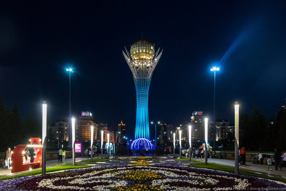 Ночная Астана