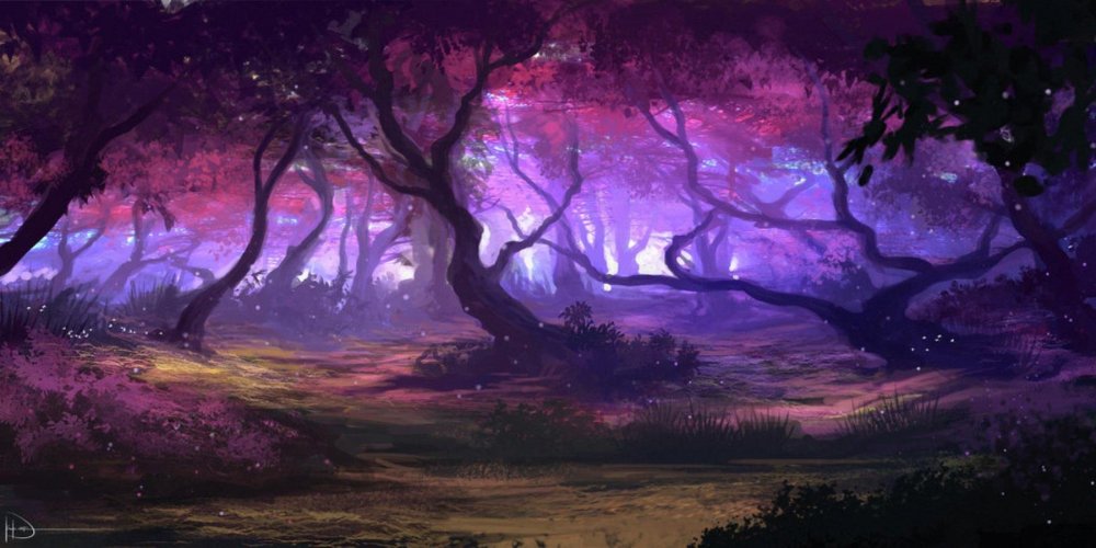 Темный магический лес