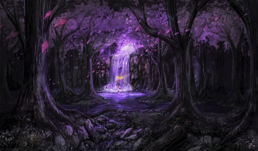 Темный сказочный лес