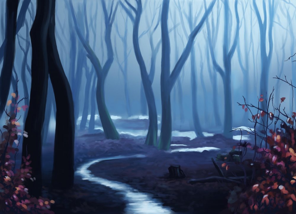 Темный лес аниме