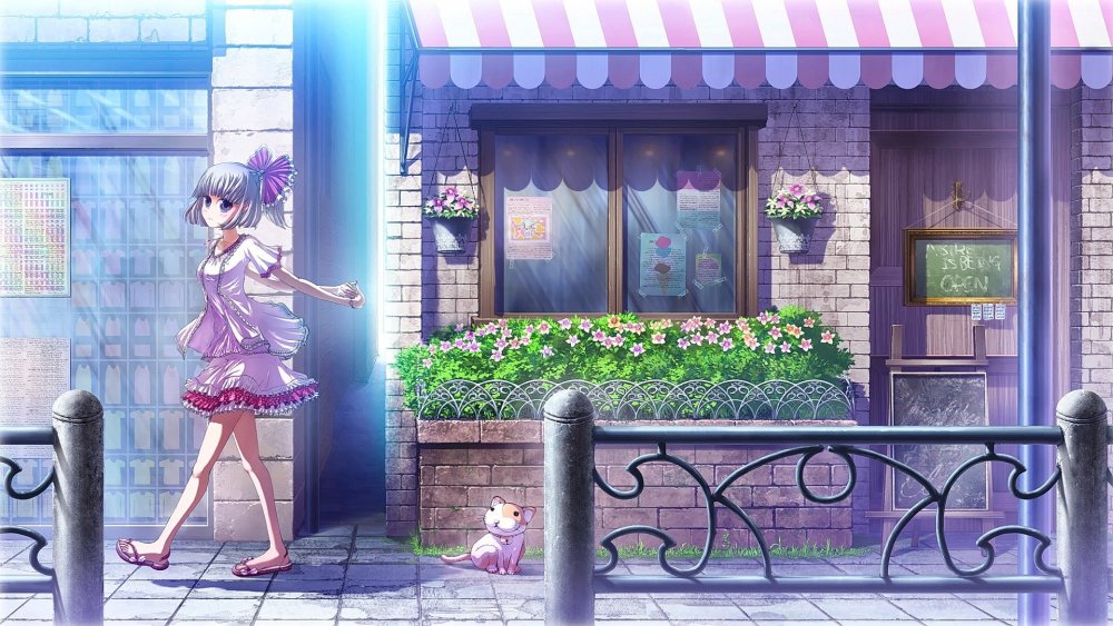 Аниме цветочный магазин