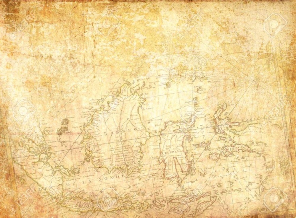 Фон Старая карта