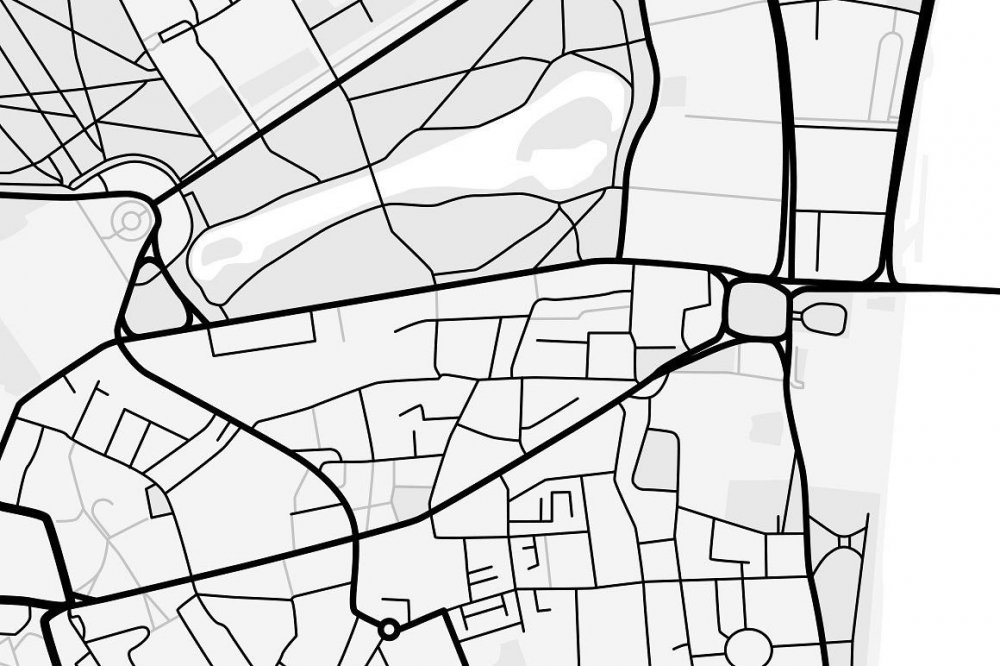 Векторная карта города