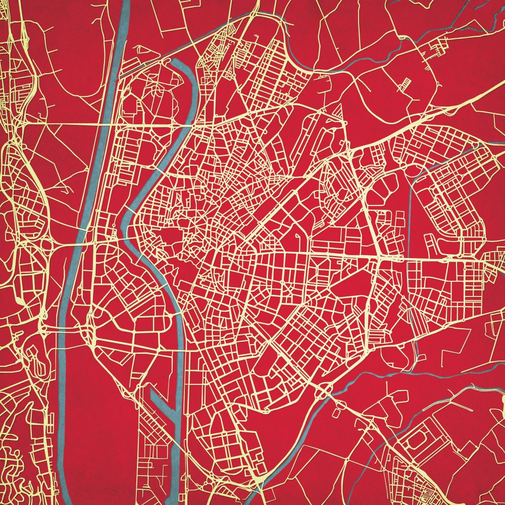 Карта современного города