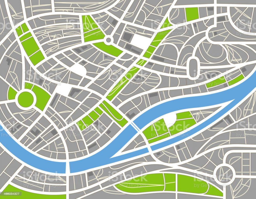 Карта города вектор