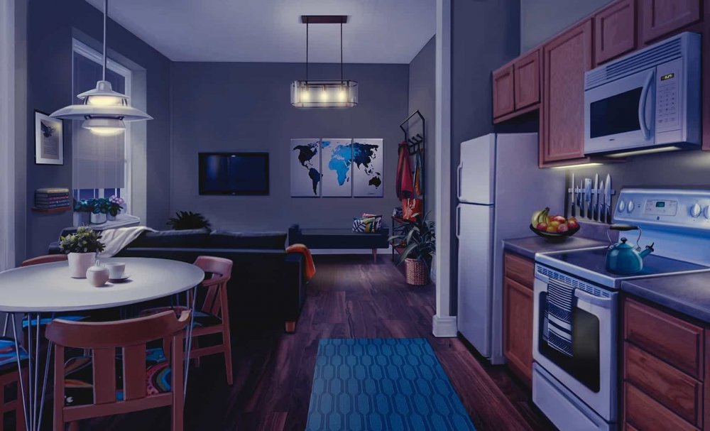 Аниме комнаты для гача лайф кухня