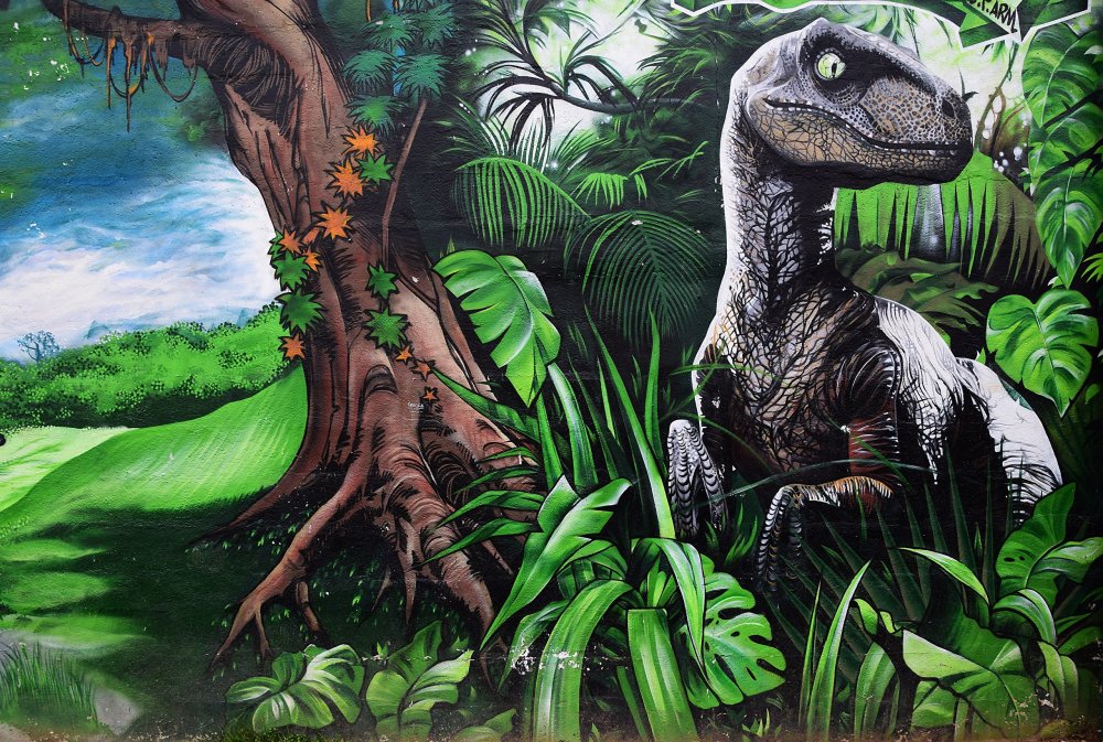 Картина динозавры