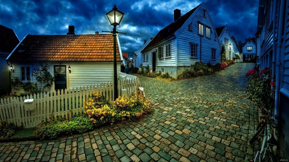 Норвегия улицы деревня
