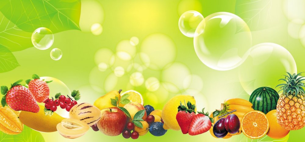 Овощи фрукты фон