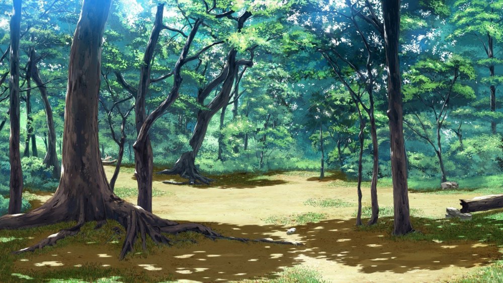 Лес в стиле аниме