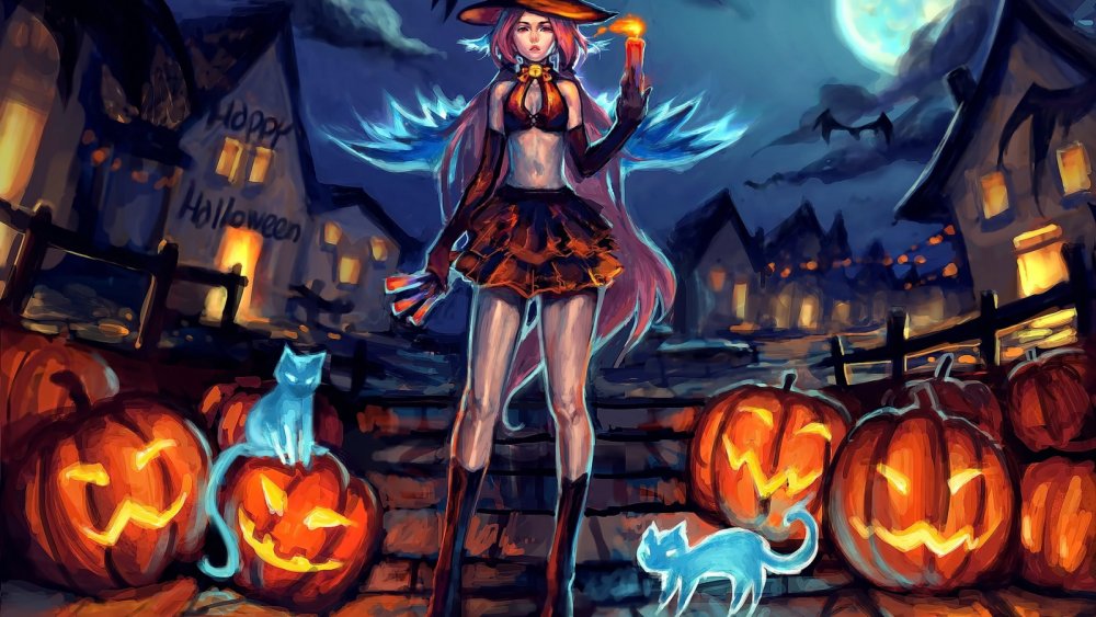 Хэллоуин девушка