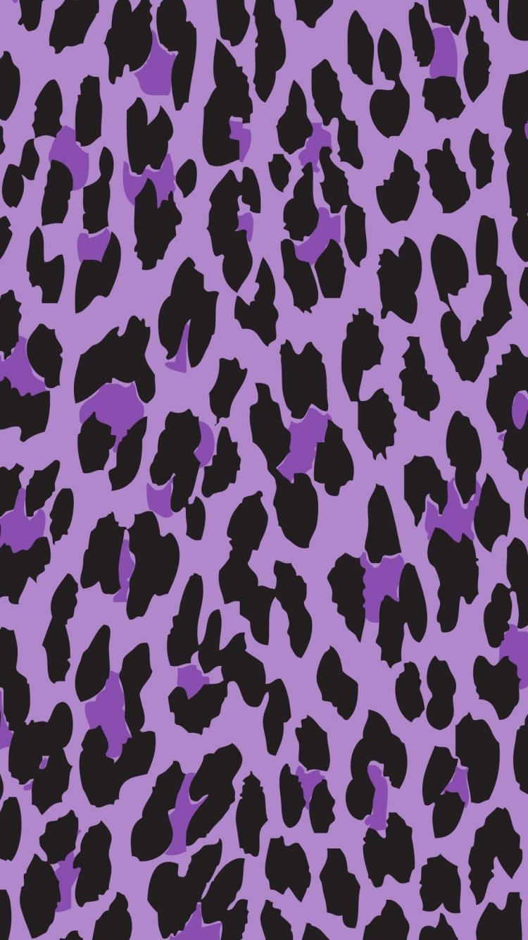 Фиолетовый леопард принт