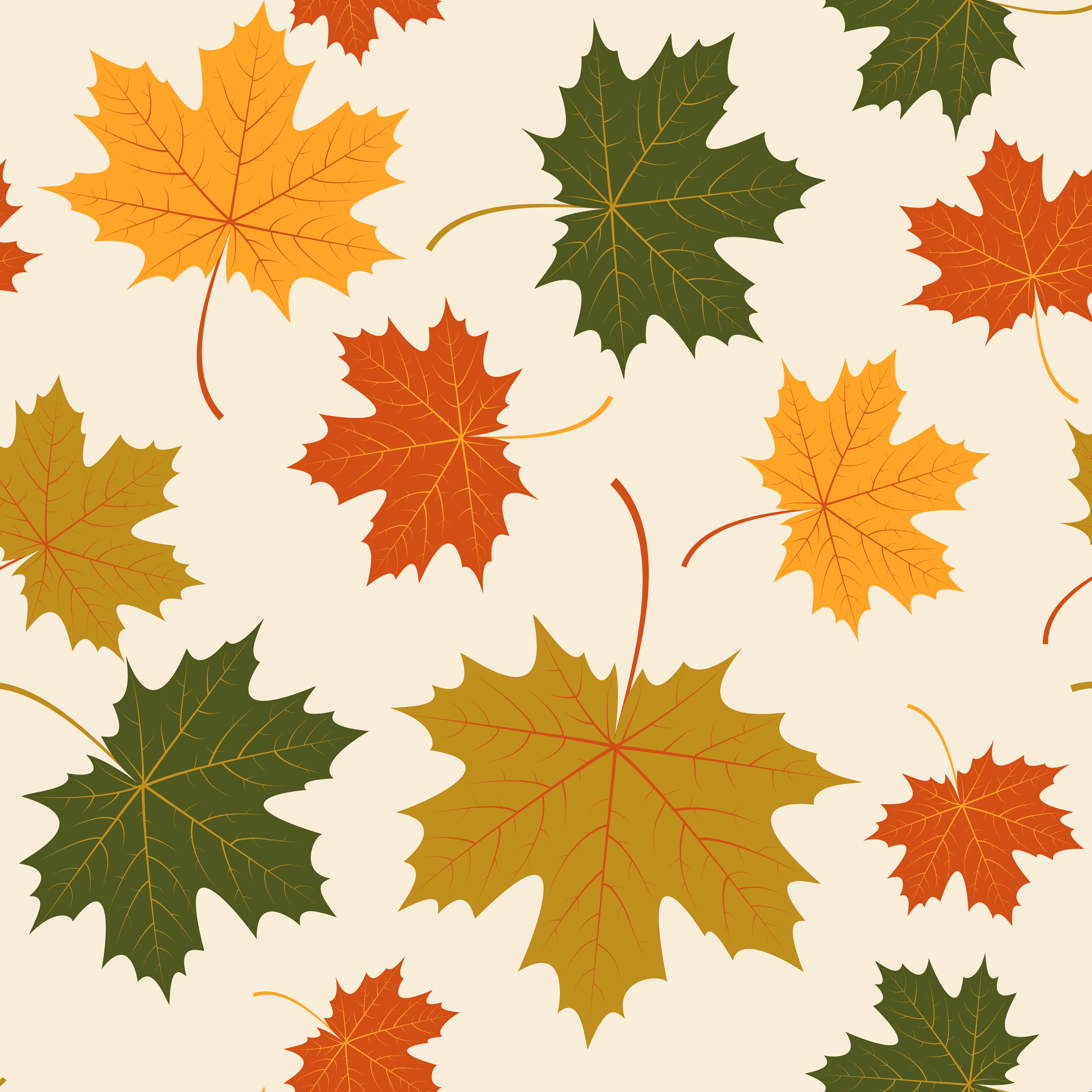 Осенние узоры из листьев клена