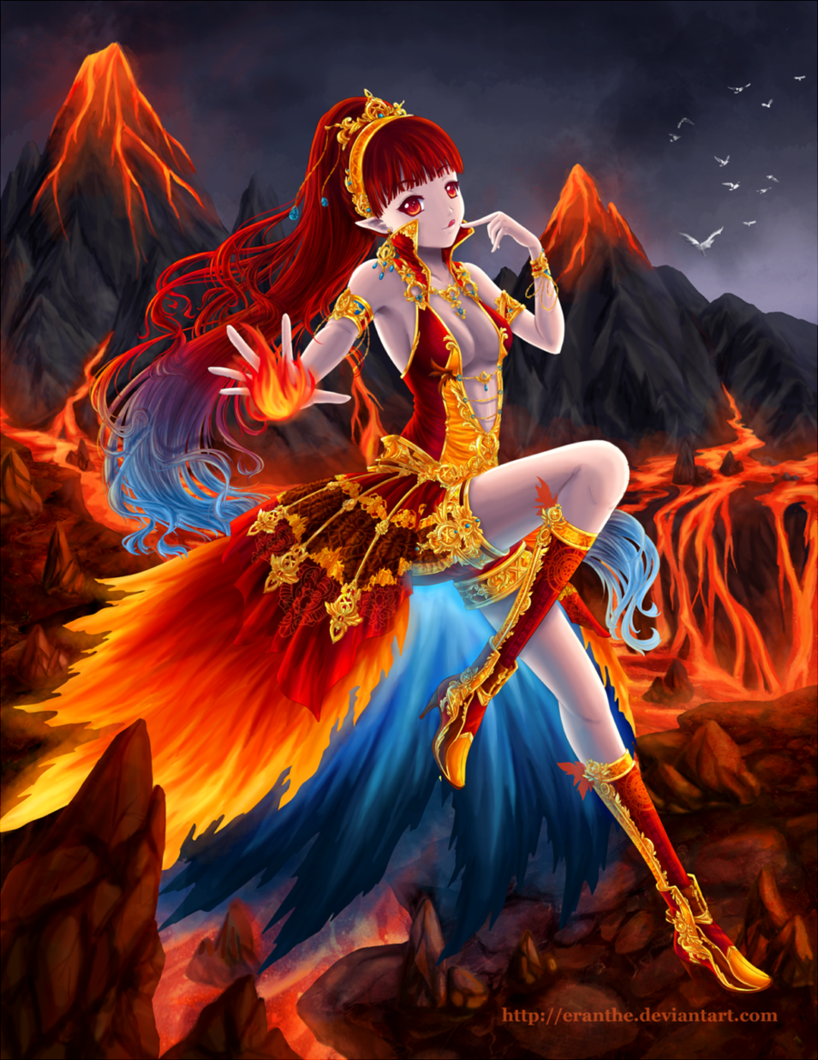 Богиня с огненными волосами