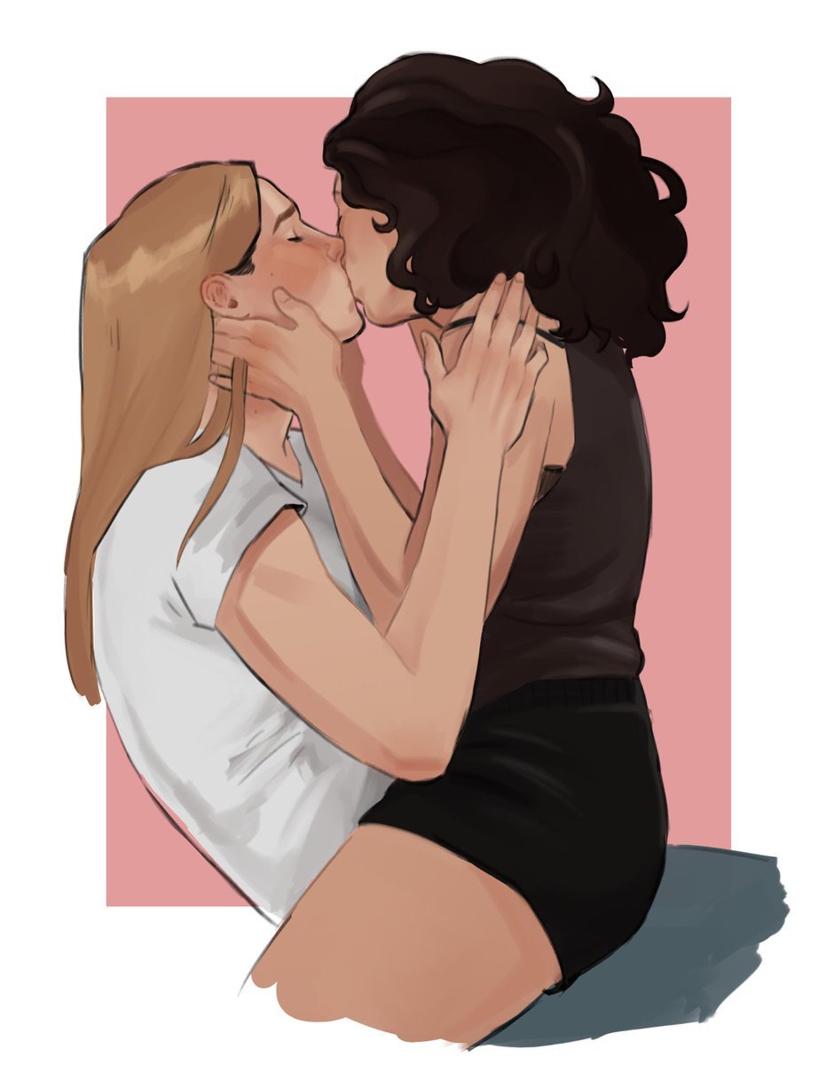 Ева и Вилланель поцелуй