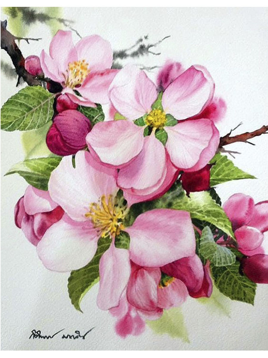 Картина Никиреева яблоня цветет