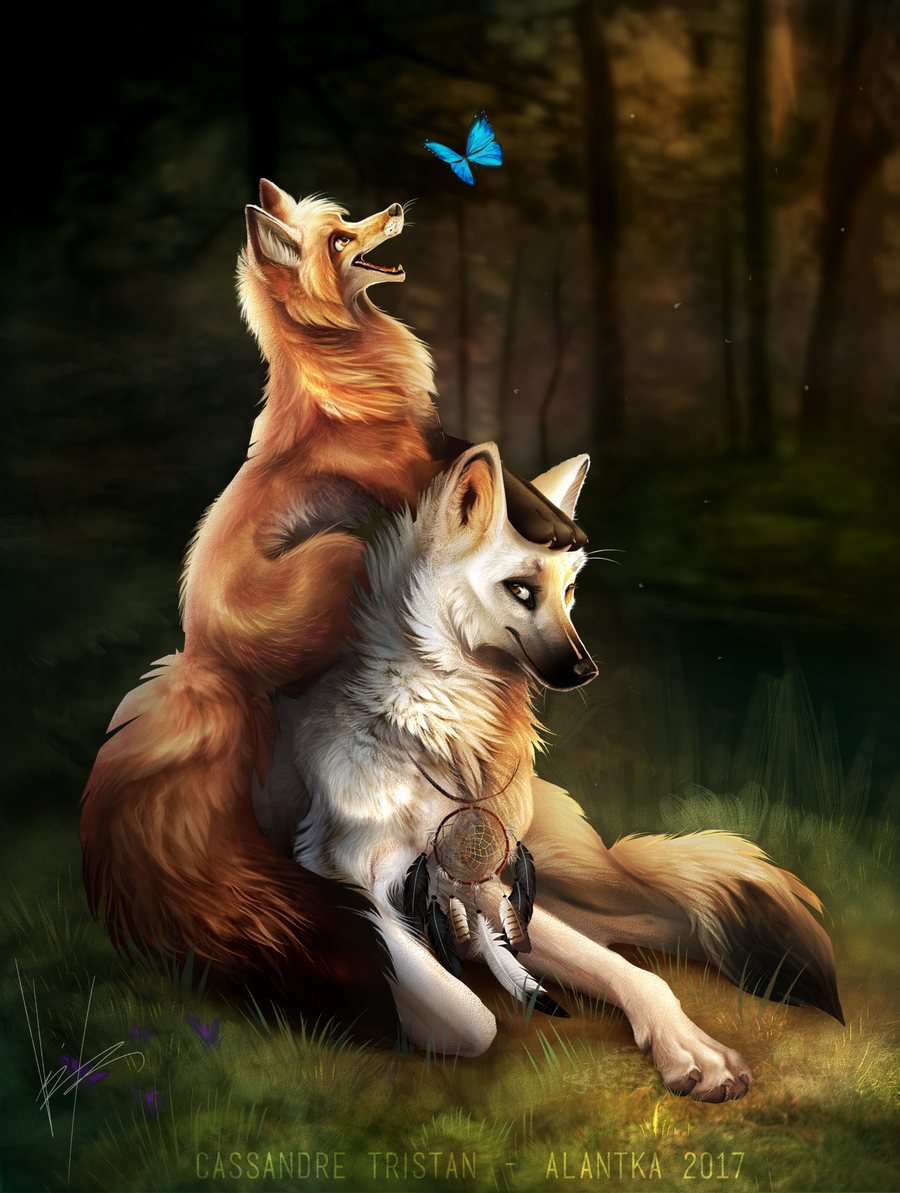 Лис и волк