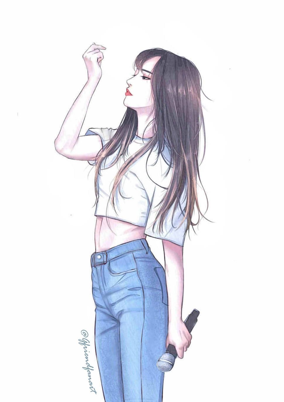 Нарисовать девушку в корейском стиле