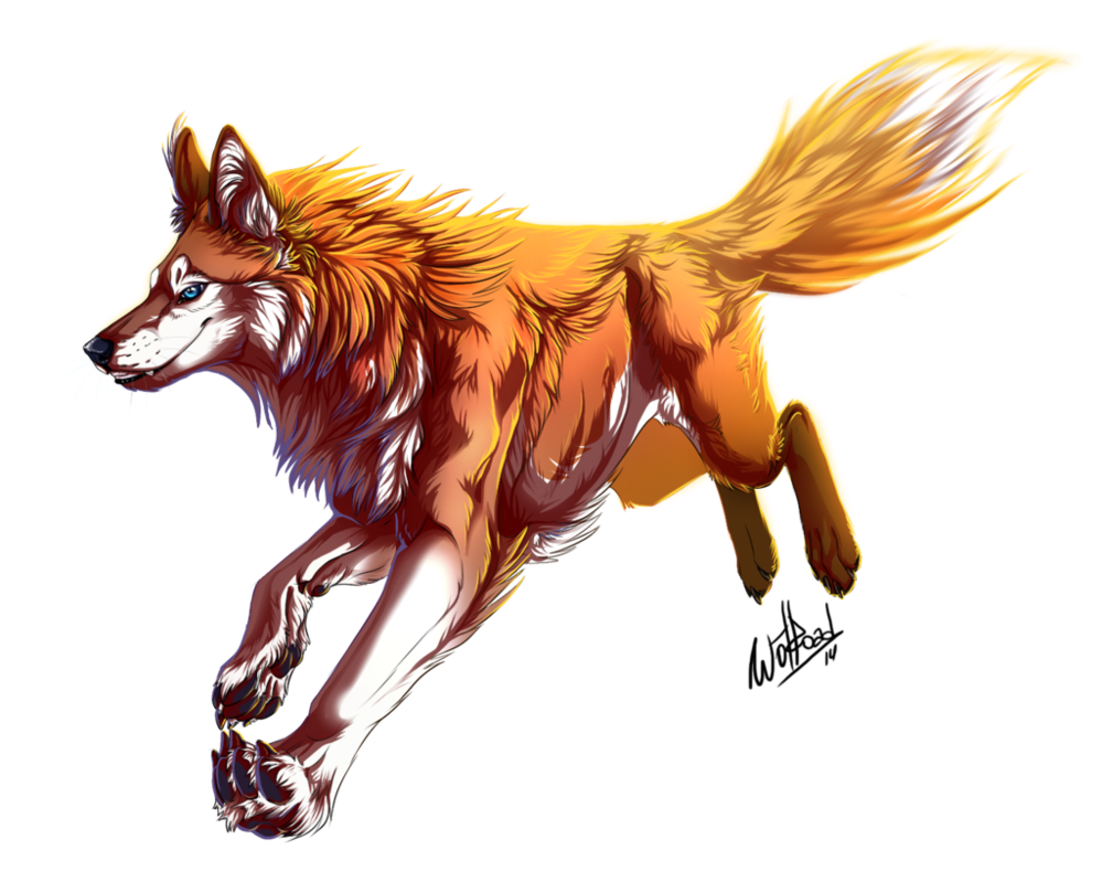 WILDCRAFT рыжий легендарный волк