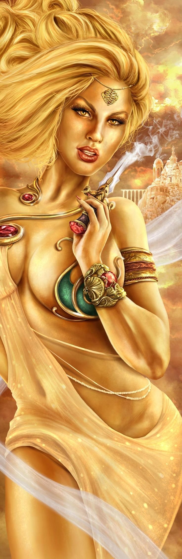 Богиня Афродита арт фэнтези