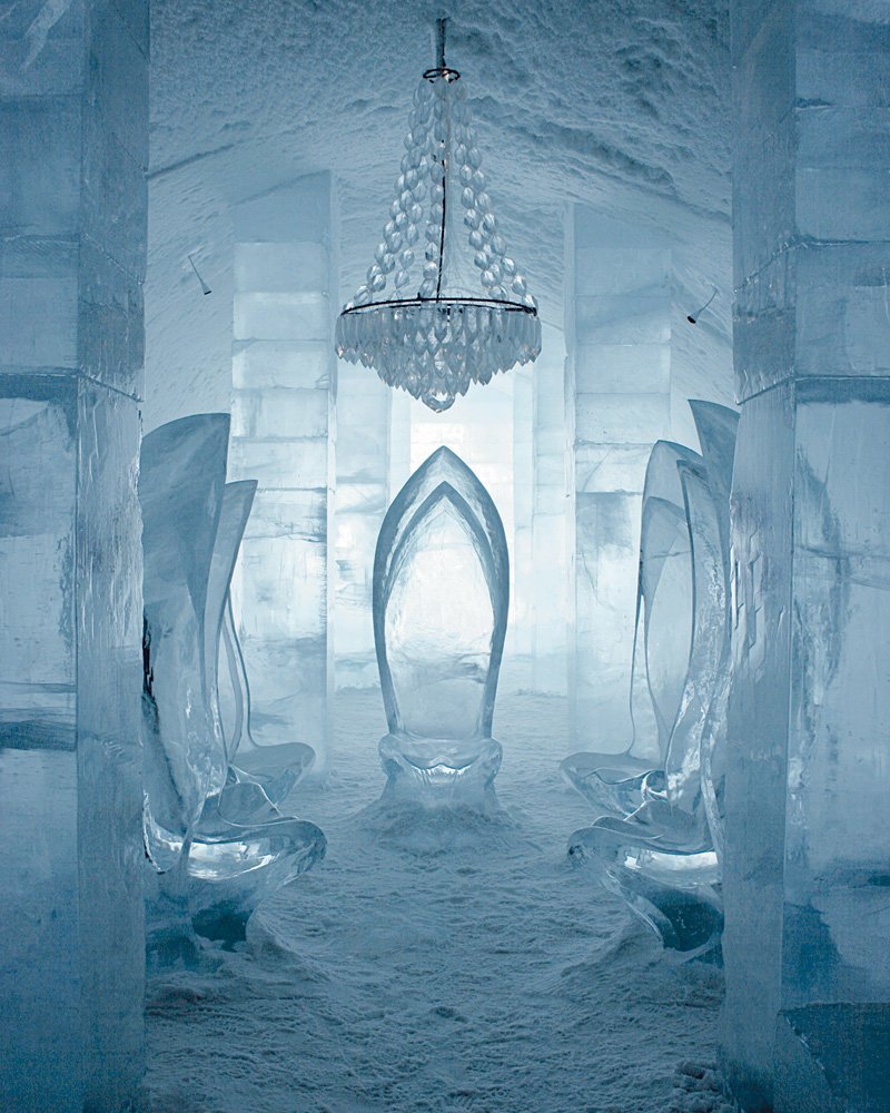 Тронный зал снежной королевы