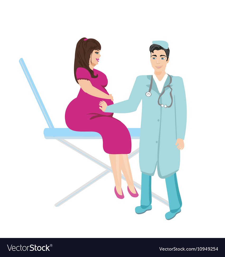 Беременность врач иллюстрации