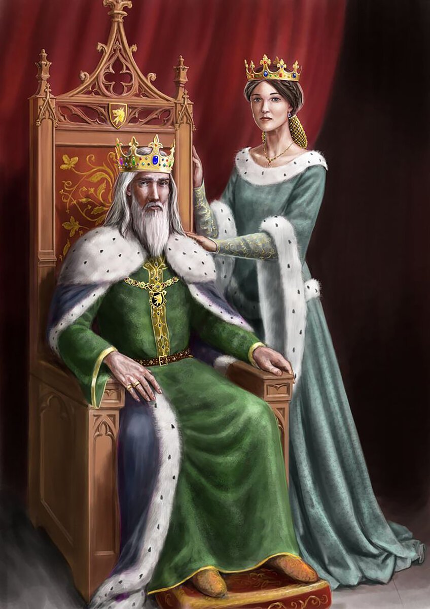 Средневековая Королевская семья Король, Королева, принцесса