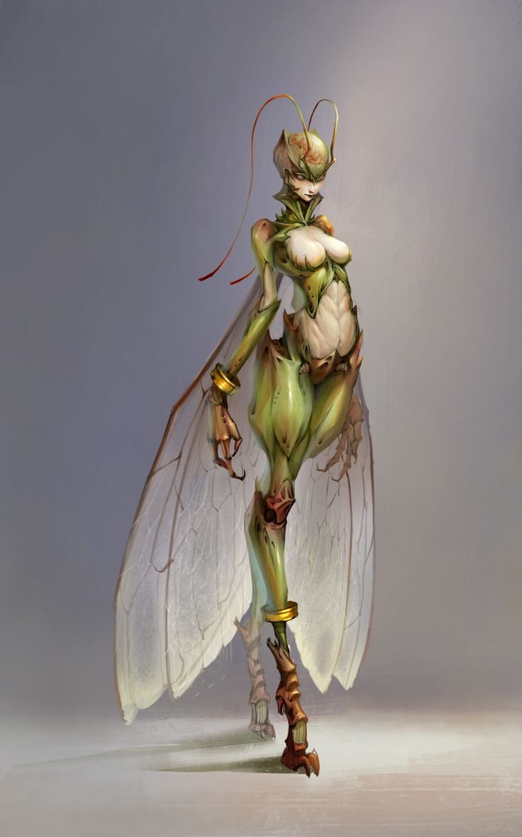 Богомол Monster girl Insectoid