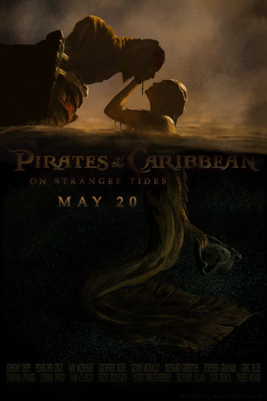 Пираты Карибского моря на странных берегах русалки