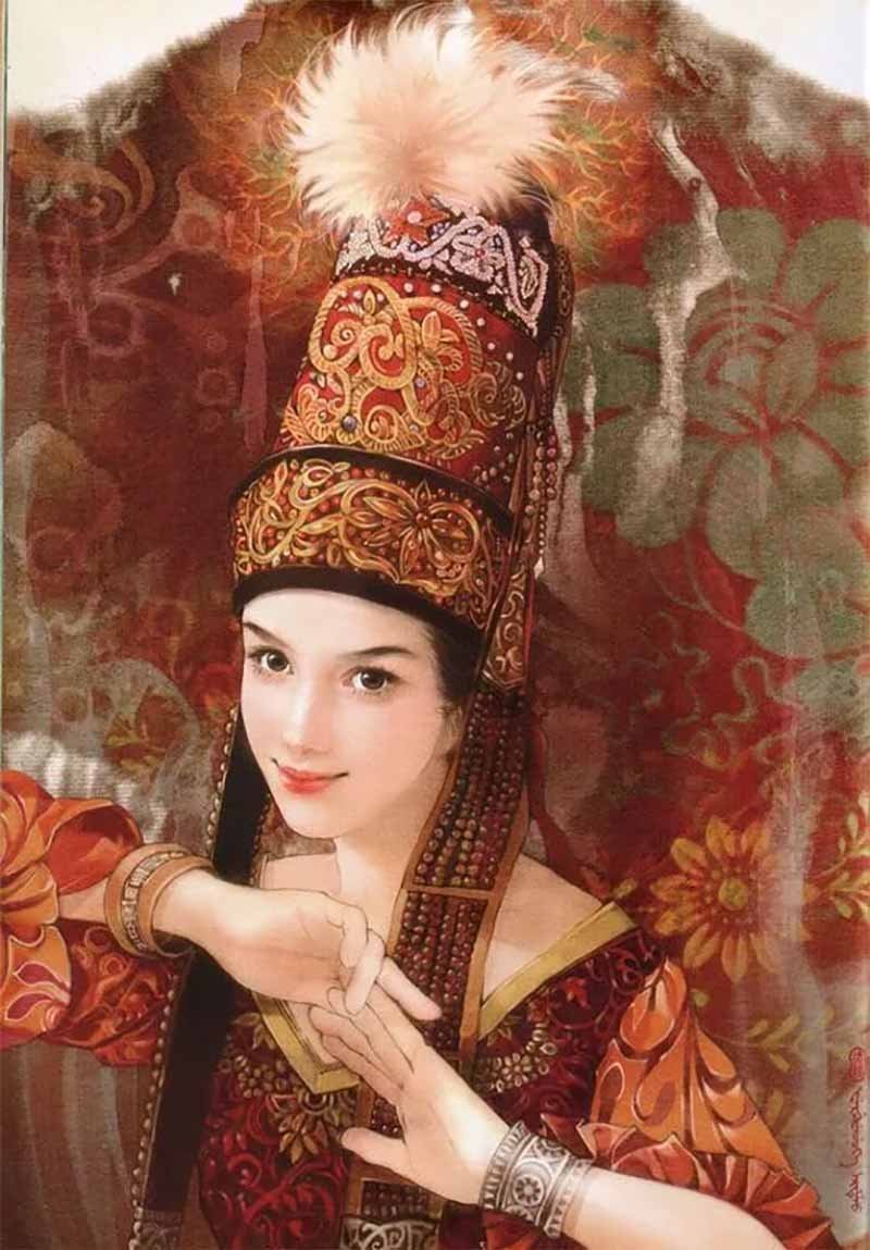 Портреты казахских девушек